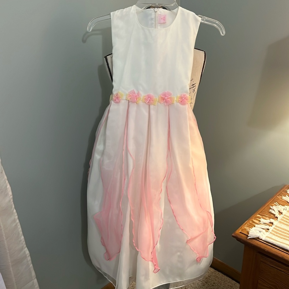 Children's Place Girls Pink Floral Dress